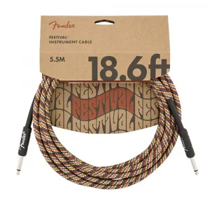 Fender 18.6 Festival Pure Hemp Rainbow Enstrüman Kablosu