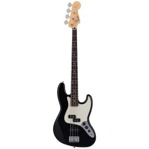 Fender 2024 Collection Made in Japan Hybrid II Jazz Bass PJ Gülağacı Klavye Black w/Bag Bas Gitar