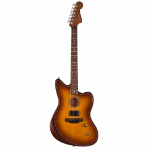 Fender Acoustasonic Standard Jazzmaster Gülağacı Klavye Honey Burst Elektro Akustik Gitar