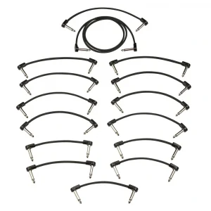 Fender Blockchain Patch Cable Kit Black Large Pedal Ara Kablosu Seti (15 Adet)