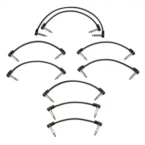 Fender Blockchain Patch Cable Kit Black Small Pedal Ara Kablosu Seti (9 Adet)