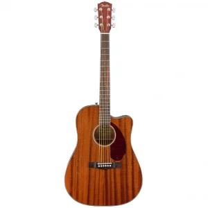 Fender CD-140SCE Dreadnought Ceviz Klavye All-Mahogany Case Dahil Elektro Akustik Gitar