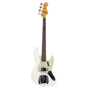 Fender Custom Shop Limited Edition 1964 Jazz Bass Journeyman Relic Aged Olympic White Bas Gitar