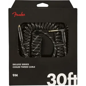Fender Deluxe  9 Metre  Siyah Tweed Coil Kablo