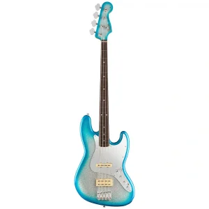 Fender Limited Player Plus Blu DeTiger Jazz Bass Gülağacı Klavye Sky Burst Sparkle Bas Gitar