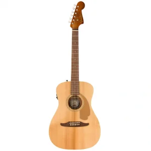 Fender Malibu Player Ceviz Klavye Natural Elektro Akustik Gitar