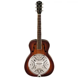 Fender  PR-180E Ceviz Klavye Aged Cognac Burst Resonator Gitar