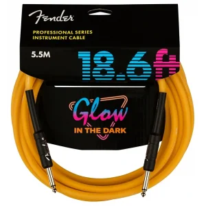 Fender Professional Glow in the Dark Cable 5.5 Metre Turuncu Kablo