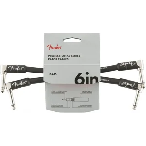 Fender Profesyonel L Uçlu 15cm 2li Paket Siyah Kablo