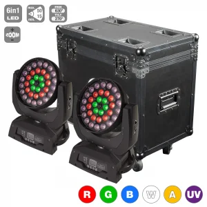 Flash Lighting 36x15W RGBW+UW Led Moving Head Zoom Wash, 15°-50° (F7100759)
