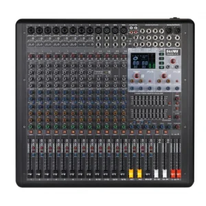 Globe GMX1602FX 16 input Live Mikser, 8 mono+ 4 stereo, Çift efekt, USB, Kayıt, Bluetooth