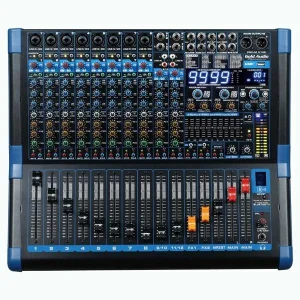 Gold Audio PRO-M512P 2x800W 12 Kanal Power-Mixer Çift Efekt, Bluetooh, USB, Kayıt