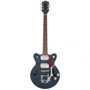 Gretsch G2655T-P90 Streamliner Center Block Jr. Double-Cut P90 w/Bigsby Laurel Klavye Two-Tone Midnight Sapphire and Vintage Mahogany Stain Elektro Gitar