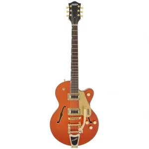 Gretsch G5655TG Electromatic Center Block Jr. Single-Cut Bigsby Altın Aksam Laurel Klavye Orange Stain Elektro Gitar