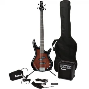 IBANEZ IJSR190U-WNS Walnut Sunburst 4 Telli Elektro Bas Gitar Seti Gigbag &  Aksesuar Seti Dahil