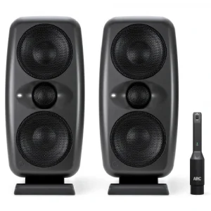 IK Multimedia IP-ILOUD-MTMMKII2X-IN iLoud MTM MKII Pair Siyah Stüdyo Monitör Seti Çift (ARC Mikrofonu Dahil)