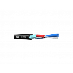 Klotz P0122YGR 2x0,22 mm. ince sinyal Kablosu 3,4mm. dış çap (100mt-Rulo)