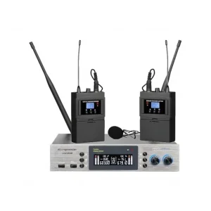 K.Meister UW-202YY Çift YAKA Kablosuz Mikrofon Seti, 2x380 Kanal | Anti-Feedback