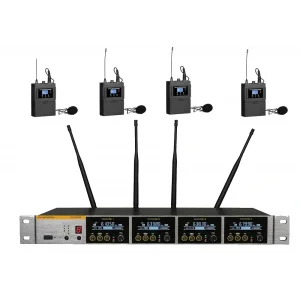 K.Meister UW-3480 4 Yaka Mikrofonlu Kablosuz Set