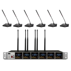 K.Meister UW-3660 6 Kürsü Mikrofonlu Kablosuz Set