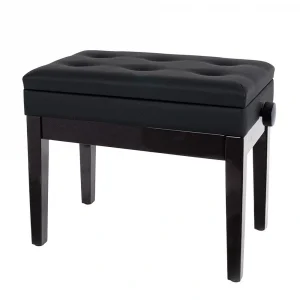 KOZMOS DX16-RW Ayarlı Piyano Taburesi - Kahverengi - Siyah