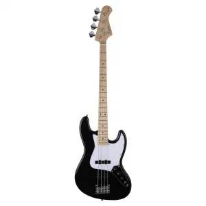 Kozmos KJB-ALDJJ-GMN-BK Jazz Bass Akçaağaç Klavye Siyah Bas Gitar