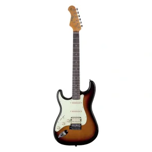 Kozmos KST-62LHSS-GRWN-3TS 62 HSS Gülağacı Klavye 3-Tone Sunburst Solak Elektro Gitar