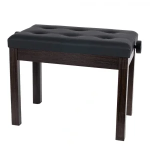 KOZMOS P-310-RW Ayarlı Piyano Taburesi - Kahverengi - Siyah