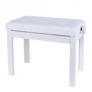 KOZMOS P-310-WH Ayarlı Piyano Taburesi - Beyaz
