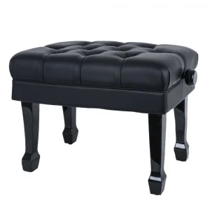 KOZMOS QT503-BK Ayarlı Piyano Taburesi - Siyah