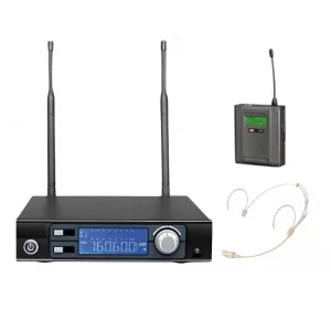 Kraftig U3301-H Headset Kablosuz Mikrofon Seti 128 Kanal, 300 metre mesafe