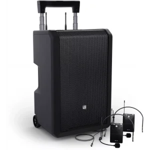 LD Systems ANNY 10BPH 2 B5 Taşınabilir PA Sistemi, Akülü Mobil Hoparlör, Çift Mikrofon