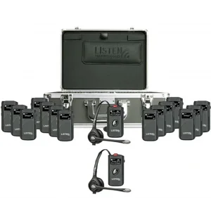 ListenTALK R162 2+14 Tur Rehber Sistemi | 2 Sunucu 14 dinleyici LKR11 PRO Ekranlı