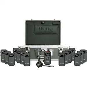 ListenTALK R162 2+14 Tur Rehber Sistemi | 2 Sunucu 14 dinleyici LKR11 PRO Ekranlı