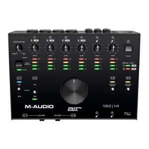 M-Audio AIR 192|14 8-giriş / 4-çıkış / 24-bit/192 kHz / +48 V mikrofon / MIDI/ enstrüman girişli yeni nesil ses kartı
