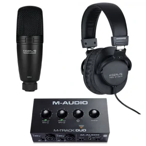 M-Audio M-Track Duo Stüdyo Kayıt Paketi 1 (MTRACKDUO, KCP-3, KHDP-S200)