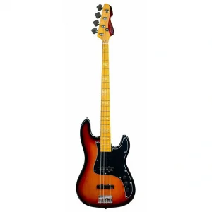 Markbass MB GV 4 Gloxy Serisi Akçaağaç Klavye 3-Ton Sunburst Bas Gitar