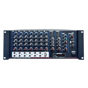 METEOR WORK-600T USB Mixer-Amplifier, 2x300W/100V 4-ohm, 6 Mic/Line Reverb, Echo