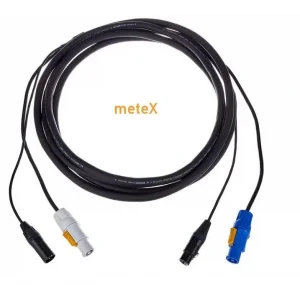 Metex DMX-PCB15xx Hybrid DMX & Aktif Hoparlör Atlama Kablosu (3x1,5mm + 2x0.22) metre seçiniz