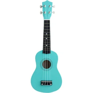 Moon AU02BGR Soprano Ukulele (Mavi/Yeşil Renk Çantalı)