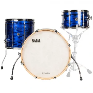 NATAL KZN-TR-FBL Zenith Forge Blue 3 Parça (22B/12T/16F) Akustik Davul Seti