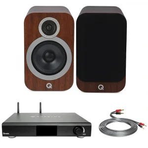 NuPrime Omnia A200 - Q Acoustics 3030i Walnut - QED XT40i 3M. hiFi Müzik Sistemi