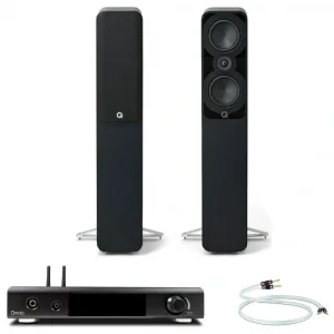 NuPrime Omnia A300SE - Q Acoustics 5040 Black - QED Signature Revelation 3M. hiFi Müzik Sistemi