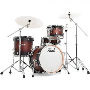 PEARL DMP984/C260 Decade Maple Satin Brown Burst 4 Parça (18B/12T/14F/14S) Aksamlı Akustik Davul Seti