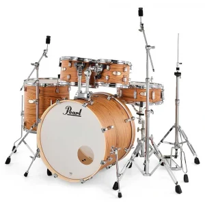 PEARL DMPA925SC876 Decade Maple Artisan Satin Caramel Veil 5 Parça (22B/10T/12T/16F/14S) Aksamlı Akustik Davul Seti