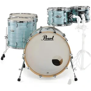 PEARL PMX925XSP/C414 Professional Ice Blue Oyster 5 Parça (22B/10T/12T/14F/16F) Akustik Davul Seti