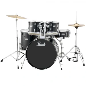 PEARL RS525SC/C31 Roadshow Jet Black 5 Parça (22B/10T/12T/16F/14S)Aksamlı ve Zilli Akustik Davul Seti