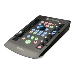 PreSonus ioStation 24c Motorize Fader, Yeni nesil 2 Giriş / 4 Çıkış, 2 mikrofon girişli USB-C ses kartı