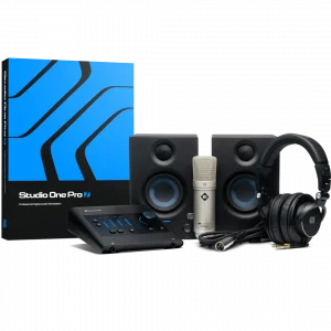 PreSonus Quantum ES Ultimate Bundle Profesyonel Kayıt Seti (Ses kartı, Kulaklık, Mikrofon, Hoparlör ve Yazılım)