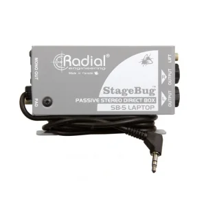 Radial SB-5 StageBug Compact Passive Stereo Direct Box For Laptops & Mobile Devices
